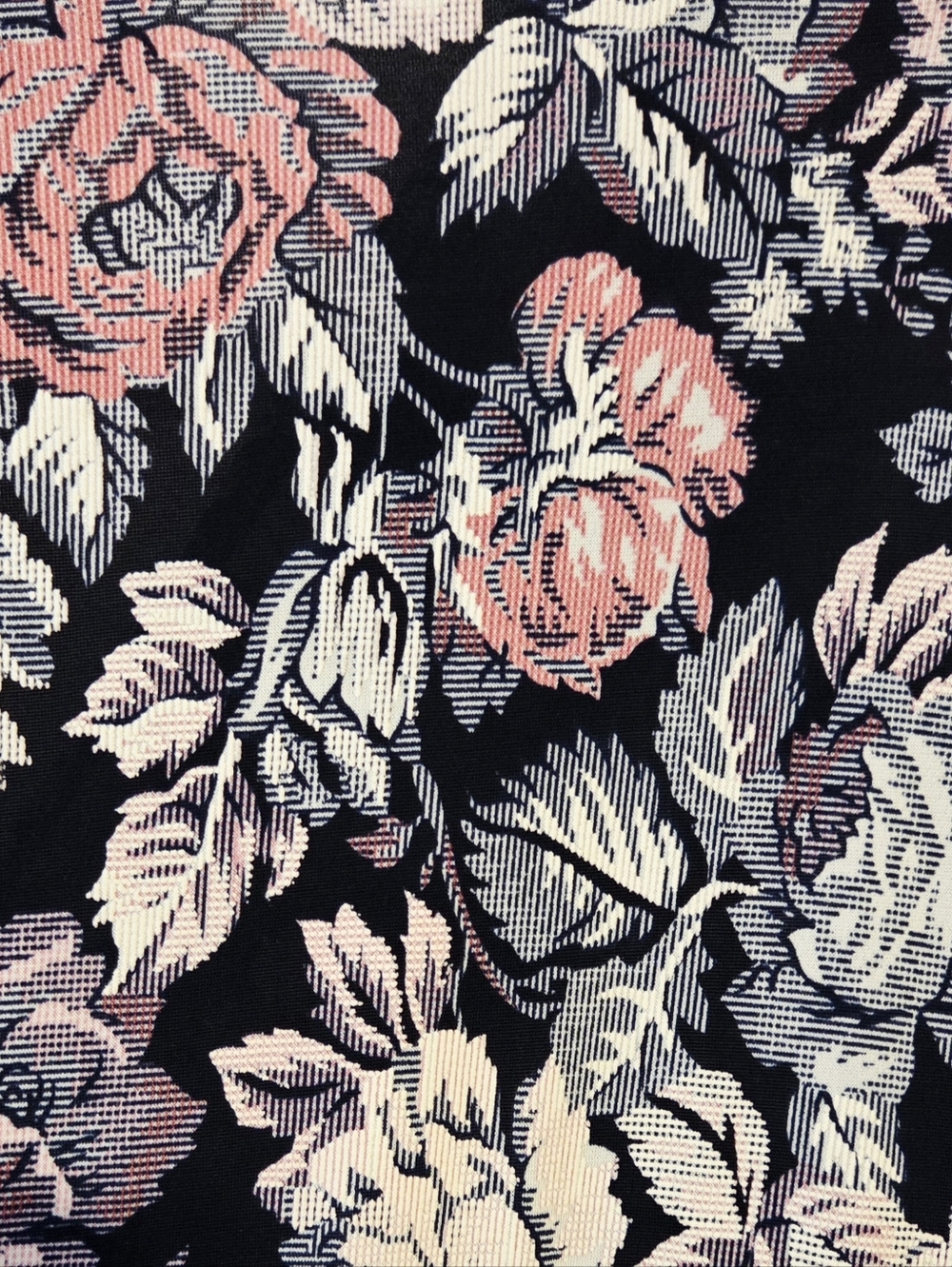 Floral Midi Wrap Dress in Blue and Pink - Picture 4 of 4